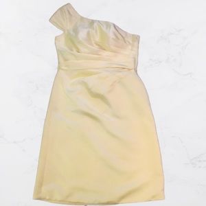 One Shoulder Below The Knee dress